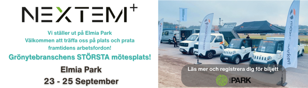 Se våra smidiga elfordon under Elmia Park 2025